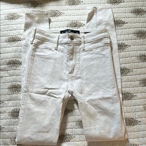 Hollister White High Rise Jean Legging